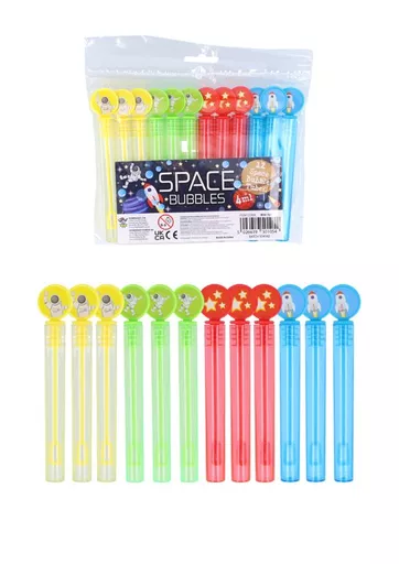 Space Mini Bubble Tubes - Pack of 12