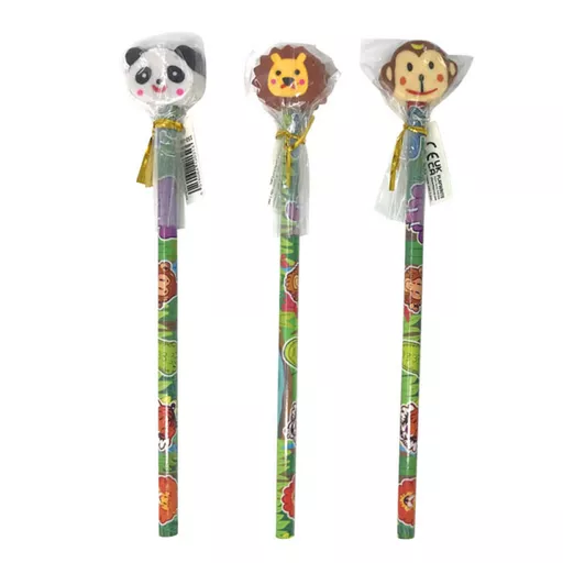 Jungle Pencil with Round Eraser  (Order in Packs for Discount)