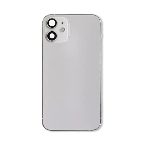 Back Housing With Internal Parts (White) (No Logo) - For iPhone 12 Mini