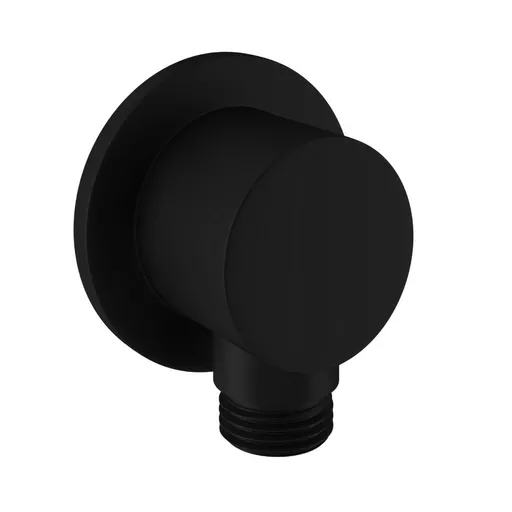 Round Outlet Elbow - Black