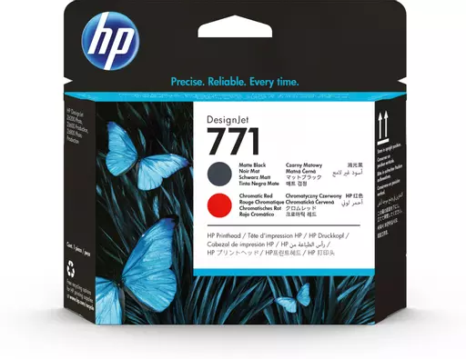 HP CE017A/771 Printhead black matt / red 775ml for HP DesignJet Z 6200/6800