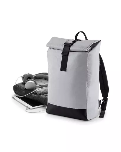 Reflective Roll-Top Backpack