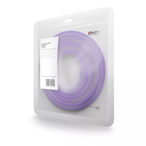 Lindy 3m Cat.6 U/UTP Network Cable, Purple