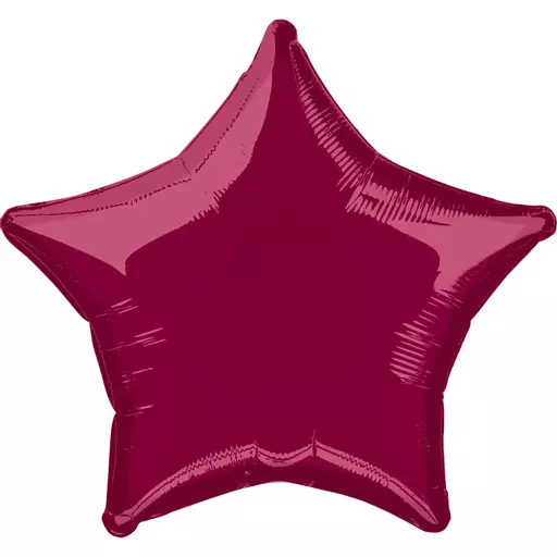 Burgundy Star Foil