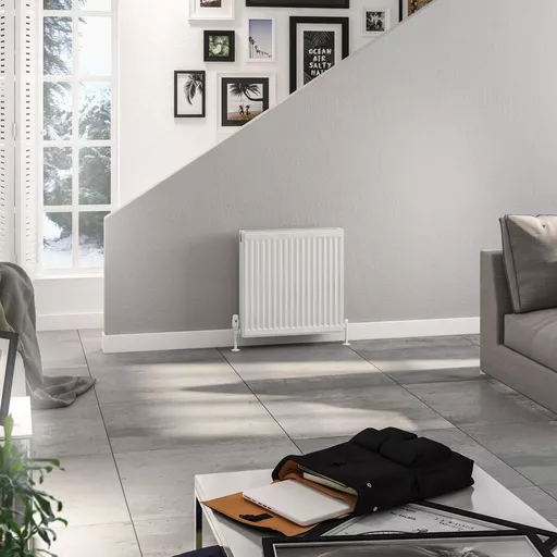 Longbridge Type 22 Compact Panel Radiator 600 x 600 Gloss White