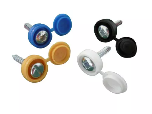 Screw + Hinged Cap 3/4" (Pack of 100) - (Various)