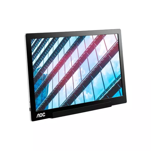 AOC 01 Series I1601P computer monitor 39.6 cm (15.6") 1920 x 1080 pixels Full HD LED Silver, Black