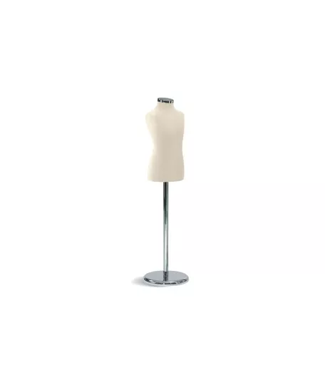 Age 3 - 4 Child Tailors Dummy with Chrome Disc Base - Natural