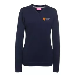 StAntonysCollege_Lodge_WomensAtlantaVNeckJumper_Navy_Front.png