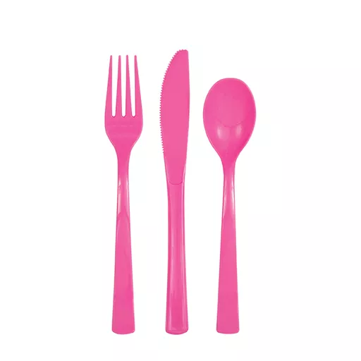 Hot Pink Cutlery