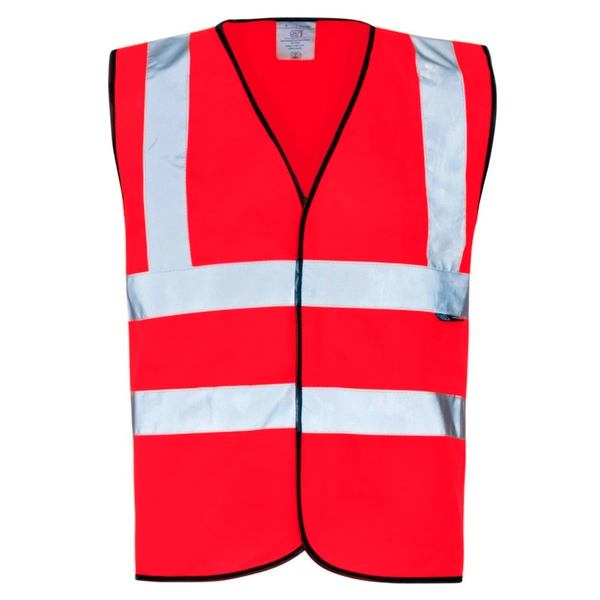 Picture of Supertouch Supertouch Hi Vis Red Velcro Vest