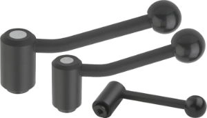 K0108 - Tension Levers In Steel With Flat & 20° Types Female Thread Size M8-M24