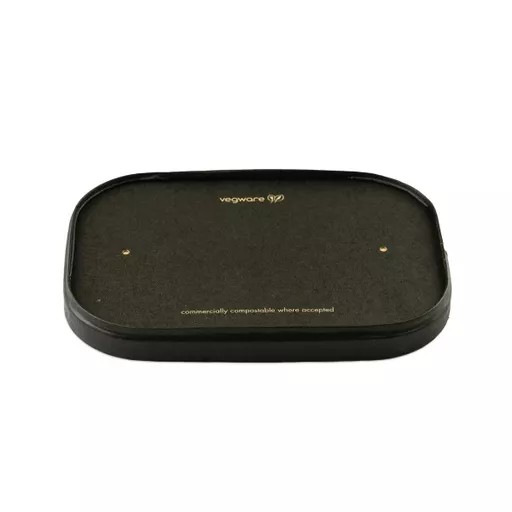 VEGWARE RECTANGULAR BLACK PAPER LID - (1X300)