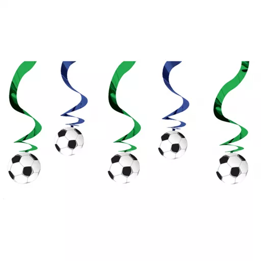 Football Swirl Hanging Decoration