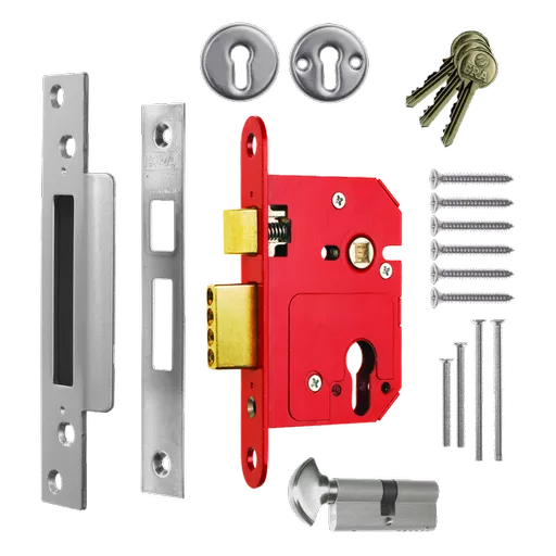ERA 234 Fortress BS Euro Keyless Egress Key & Turn Sashlock With Cylinder