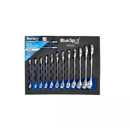 14 PCE Metric Stubby Spanner Set In EVA Foam (6-19mm)