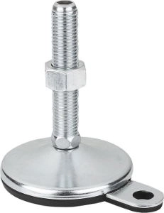 K0739 Swivel Feet In Steel With Fixing Hole & Hex Socket In Steel Size M10-M16