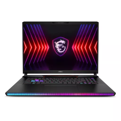 MSI Gaming Raider GE78 HX 14VHG-647U Intel® Core™ i9 i9-14900HX Laptop 43.2 cm (17") Quad HD+ 32 GB DDR5-SDRAM 4 TB SSD NVIDIA GeForce RTX 4080 Wi-Fi 7 (802.11be) Windows 11 Pro Black