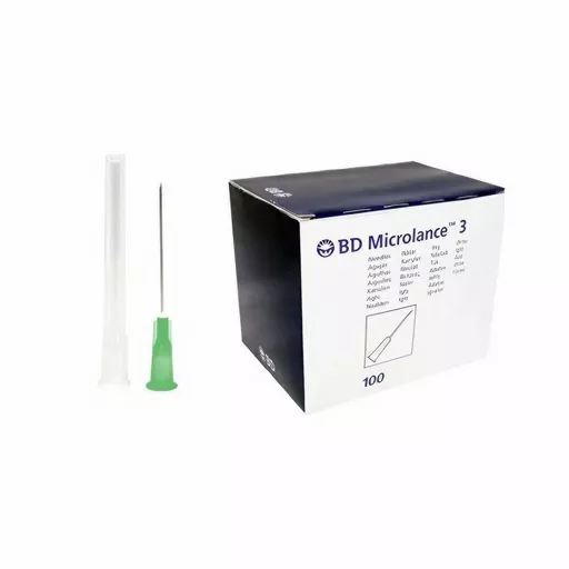 BD Microlance 21G 1 1.5" (40mm) Needle (Green) x 100