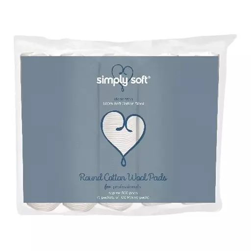 Simply Soft Round Cotton Wool Pads