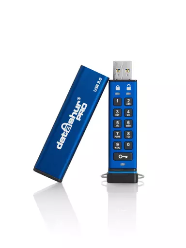 iStorage datAshur PRO 256-bit 64GB USB 3.0 secure encrypted flash drive IS-FL-DA3-256-64