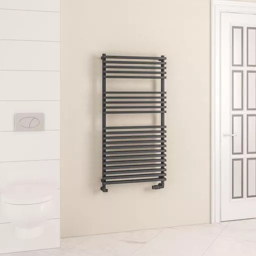 Rowsham 1200 x 600mm Towel Rail Matt Anthracite