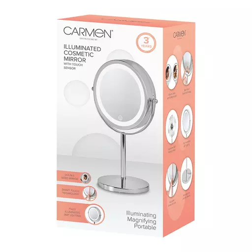 Mirror with deals touch sensor