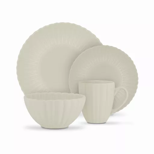 16 Piece Scallop Dinner Set