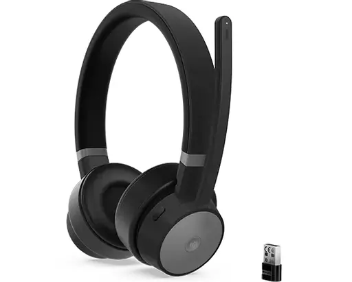 Lenovo Go Wireless ANC Headset Wired & Wireless Head-band Office/Call center USB Type-C Bluetooth Black