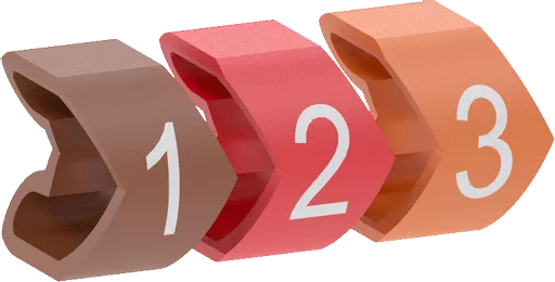 Bagged Cable Markers 0 to 9