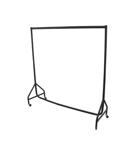Reinforced 5ft Black Heavy Duty Clothes Rail