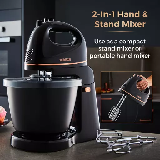 300W 2.5L Hand and Stand Mixer