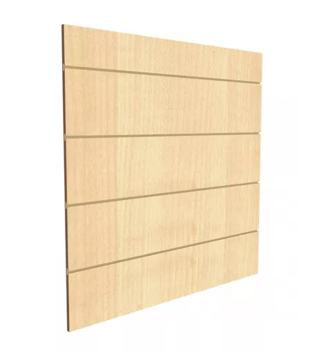 10 x Maple Slatwall Panels - 1.2m x 1.2m