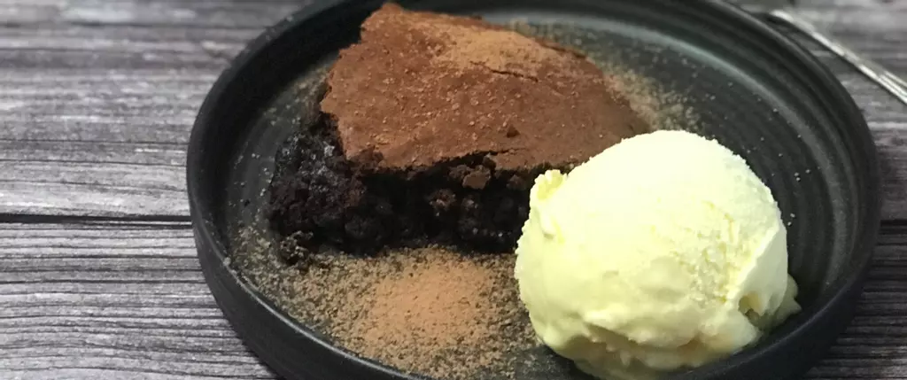 Hot Chocolate Brownie Pudding