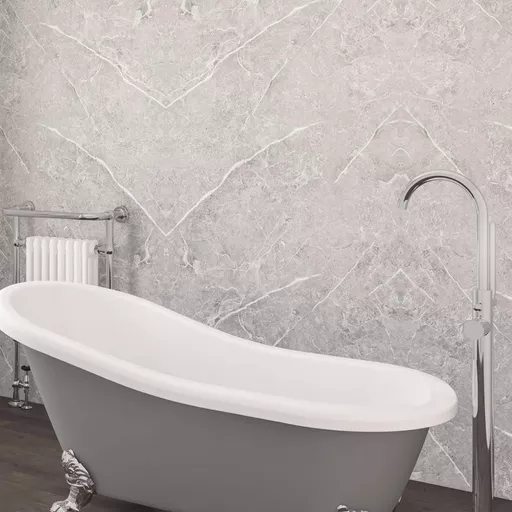 PVC Satinpanel 1000 x 2400mm Grey Pietra