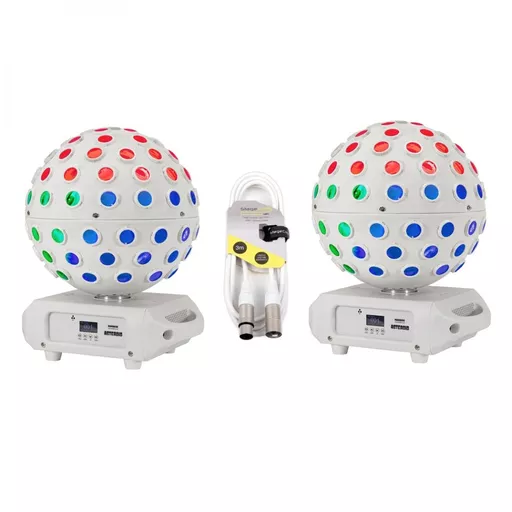 Equinox Asteroid Lighting Effect - White Twin Pack Bundle