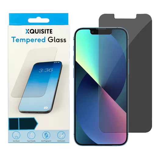 Xquisite 2D Glass – iPhone SE 4, iPhone 14, iPhone 13 & iPhone 13 Pro - Privacy