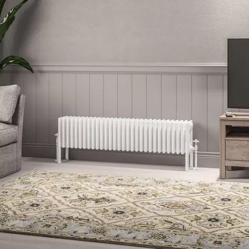 Imperia 6 Column Radiator 300 x 1370mm Gloss White
