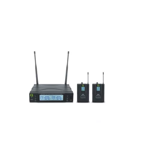 Q-Audio QWM1960BP Dual UHF Bodypack System - CH38