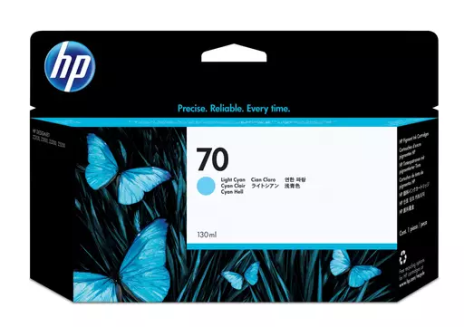 HP C9390A/70 Ink cartridge light cyan 130ml for HP DesignJet Z 2100/3100/3200/5200