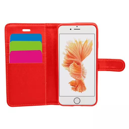 Wallet for iPhone SE/8/7/6S/6 - Red