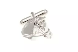 Horsehead Silver-Tone Cufflinks