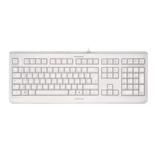 CHERRY KC 1068 Corded Sealed Keyboard, Pale Grey, USB (QWERTY - UK)