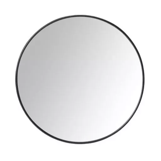 Round Mirror, Oda, Black Rimmed