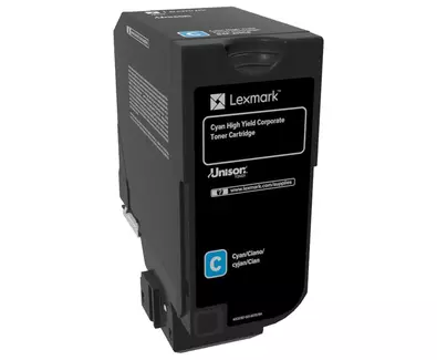 Lexmark 84C2HCE Toner-kit cyan return program Project, 16K pages ISO/IEC 19798 for Lexmark CX 725