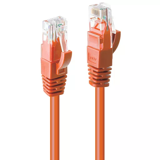 Lindy 2m Cat.6 U/UTP Network Cable, Orange