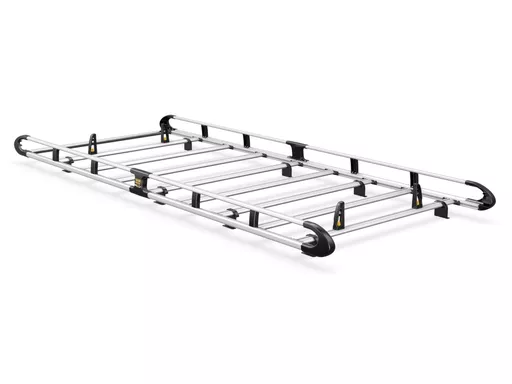 Mercedes Vito 2003-2014 L3, H1 Twin Rear Doors - ULTI Rack+ (Aluminium) - 7 Bar Roof Rack