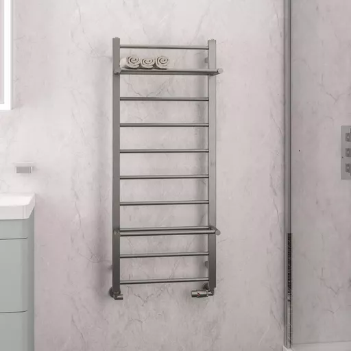 Velino Stainless Steel Towel Rail 1200 x 500 Brushed