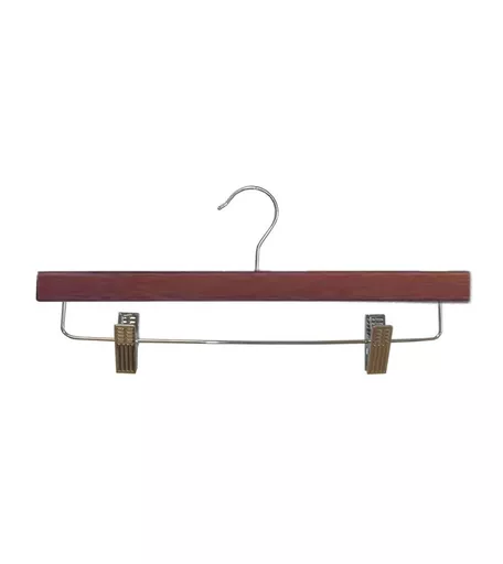 Walnut Wood Peg Hanger - 360mm - Box of 50