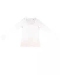 Women's 'Sheila' Organic Deep Round Long Sleeve T-Shirt
